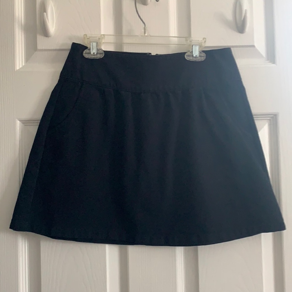 Black mini skirt